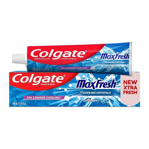 خمیردندان کلگیت سری Max Fresh مدل Cooling Crystals حجم 100 میل