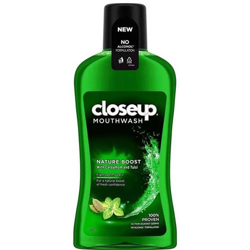  دهانشویه کلوزآپ مدل Nature Boost حجم ۳۰۰ میل 