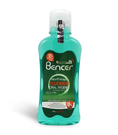 دهانشویه سدیم فلوراید حجم 400 میلی لیر بنسر