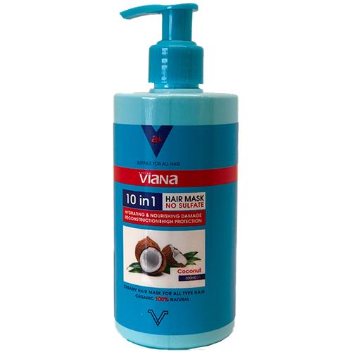 ماسک مو 10 کاره بدون آبکشی نارگیل ویانا300 میل