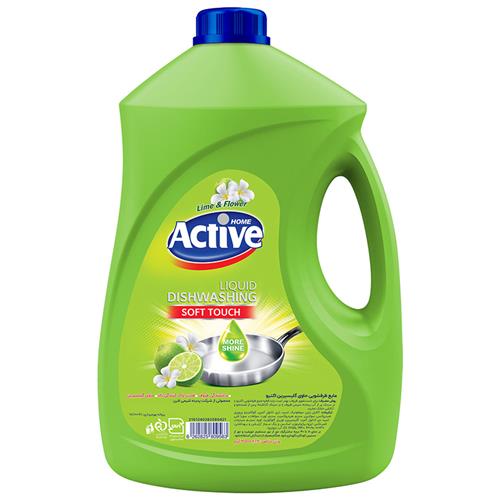 مایع ظرفشویی گلیسیرینه اکتیو بارایحه گل و لیمو حجم 3500 گرم