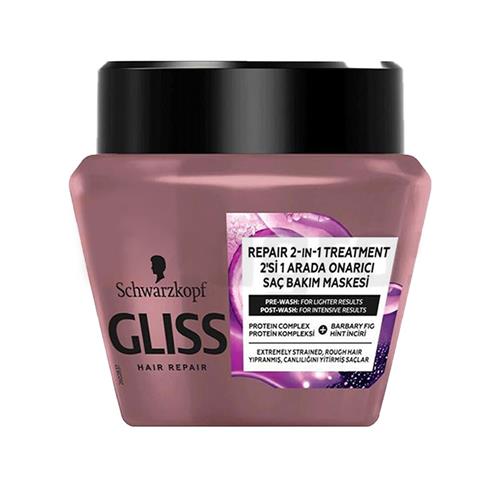 گلیس ماسک مو 2 در1 یاسی بازسازی کننده300 میل