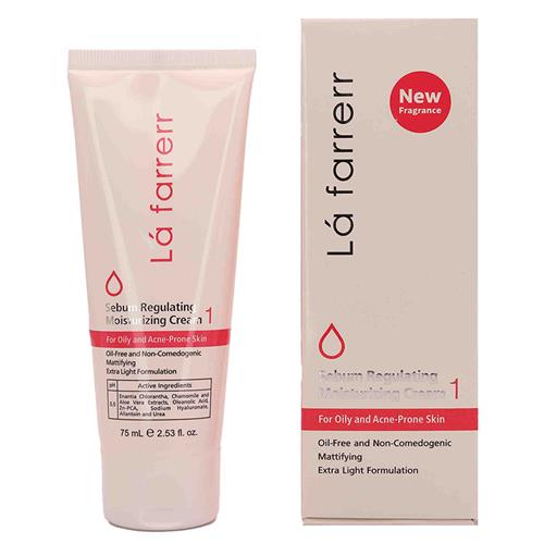 کرم کنترل کننده چربی و مرطوب کننده 1 لافارر 75 میل