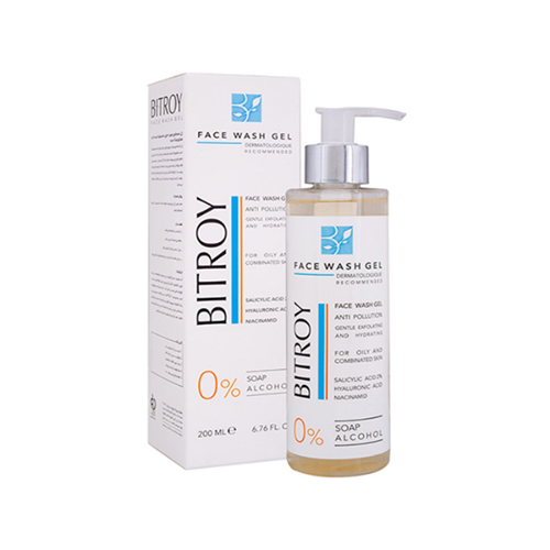  ژل شستشوی صورت حاوی سالیسیلیک اسید 2% و هیالورونیک اسید بیتروی 