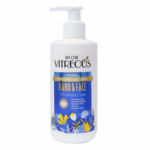 ویتروس کرم مرطوب کننده دست و صورت پمپی حاوی 5 درصد اوره 250گرم