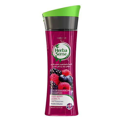 شامپو کراتینه موهای رنگ و دکلره شده آردن هرباسنس 300 میلی لیتر