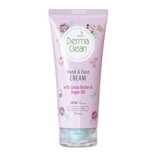 کرم دست و صورت حاوی کوکوباتر و روغن آرگان درماکلین ۷۵ میل