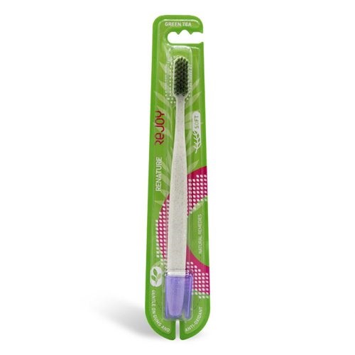مسواک برس نرم مدل Renature Green Tea 733 ریجوی