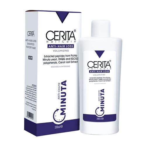 شامپو ضد ریزش مینوتا موهای خشک سریتا 200 میلی لیتر