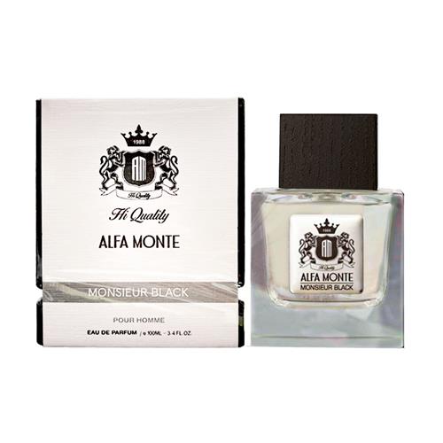 عطر مردانه آلفا مونته مدل Monsieur Black حجم 100 میل