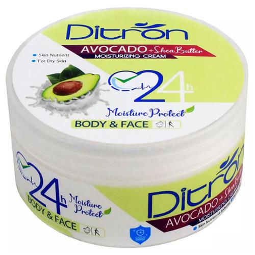 کرم مرطوب کننده حاوی عصاره آووکادو پوست های خشک و حساس دیترون 200 میل