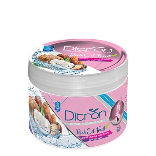 ماسک مو بدون سولفات دیترون حاوی روغن نارگیل 400 میل 