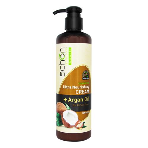 کرم مرطوب کننده پمپی نارگیل و آرگان شون300 میل