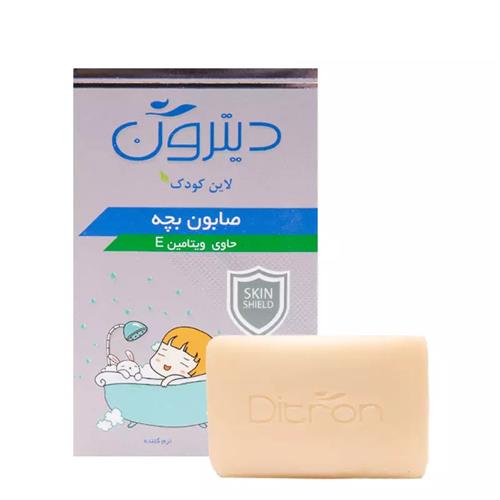 صابون کودک دیترون حاوی موم زنبور عسل و ویتامین E وزن 110 گرم 