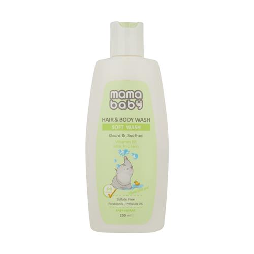 شامپو سر و بدن نوزاد مامابیبی مدل Milk حجم 200 میلی لیتر