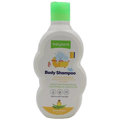 شامپو بدن کودک بی بی لند حاوی گلیسرین و عصاره گوار حجم 200 میل
