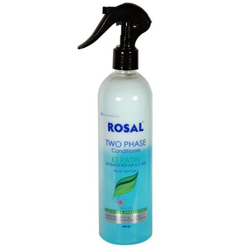 اسپری 2 فاز مو کراتین موی خشک روزال 400 میل 