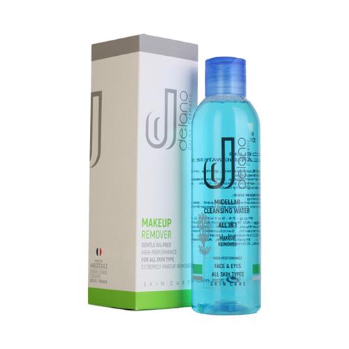 محلول پاک کننده آرایش دلانو مناسب انواع پوست 200 میلی‌لیتر