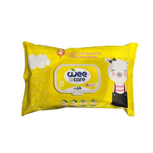 دستمال مرطوب کودک وی کر حاوی روغن آرگان 72 عدد