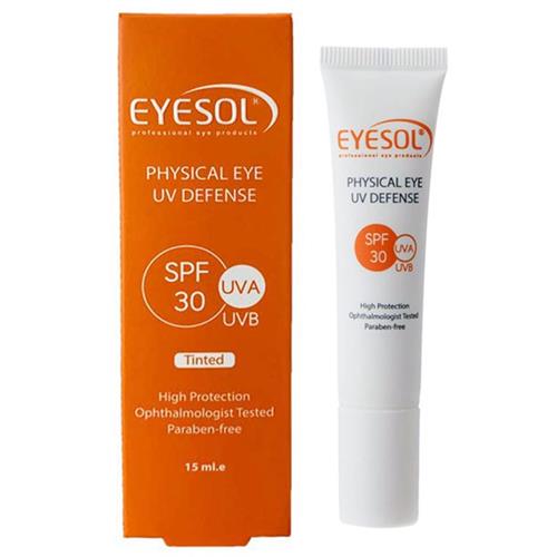 کرم ضد آفتاب دور چشم SPF30 بی رنگ آیسول 15میل