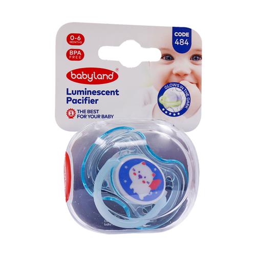 پستانک ارتودنسی شب تاب  بی بی لند مدل 484