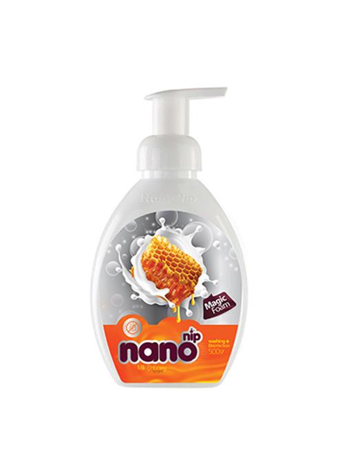 فوم دستشویی نانونیپ مدل شیر و عسل 500 میلی لیتر
