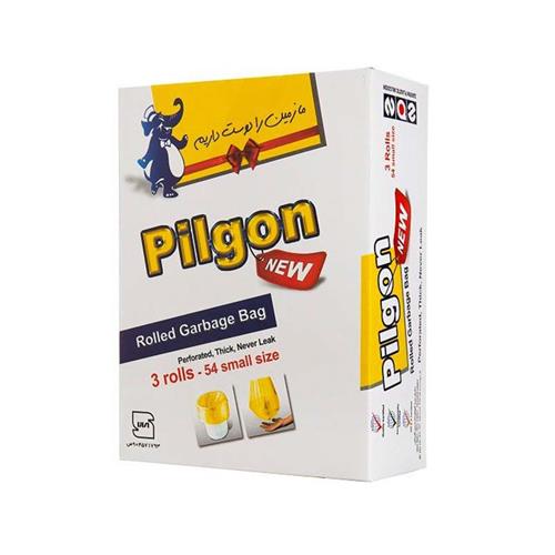 کیسه زباله رولی  پیلگون 54 برگ سایز کوچک 65 *50 زرد