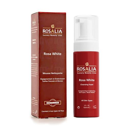 فوم  شستشو صورت و روشن کننده پوست رزالیا حجم 150 میل