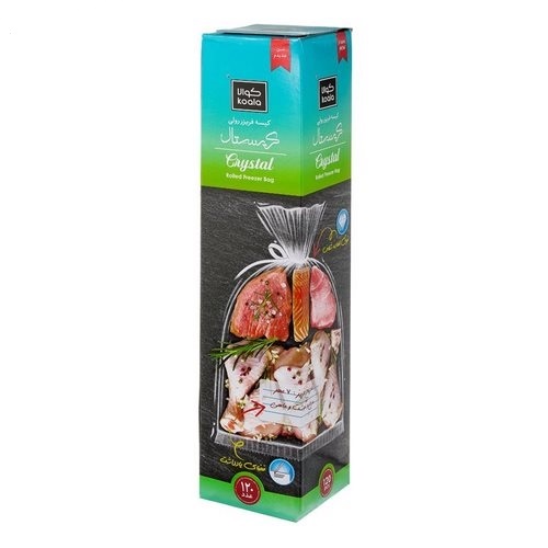 کیسه فریزر رولی کوالا مدل کریستال 25×35 120 عددی
