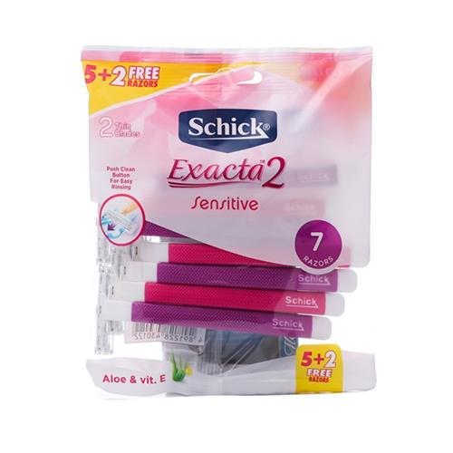 شیک خودتراش پفکی اگزکتا 2 لبه بانوان 7 عددی