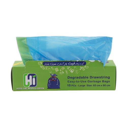 کیسه زباله رولی 15 عددی سایز بزرگ 65*80