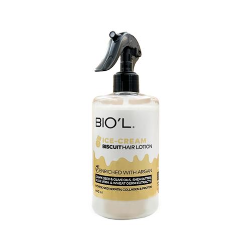 لوسیون مرطوب کننده بدون آبکشی بیول مدل Ice Cream Biscuit حجم 400 میل