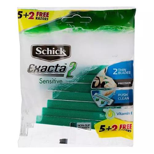 شیک خودتراش پفکی اگزکتا 2 لبه آقایان 7 عددی