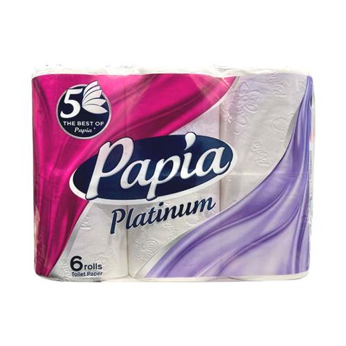 دستمال توالت 5 لایه پاپیا 6 رول