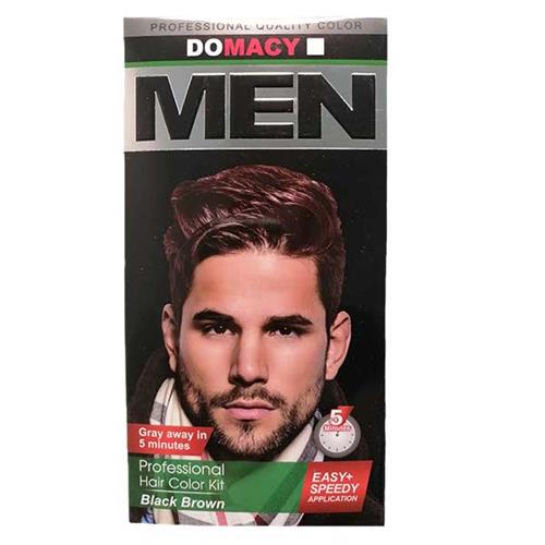 کیت رنگ موی مردانه  دوماسی - قهوه ای مشکی MF3