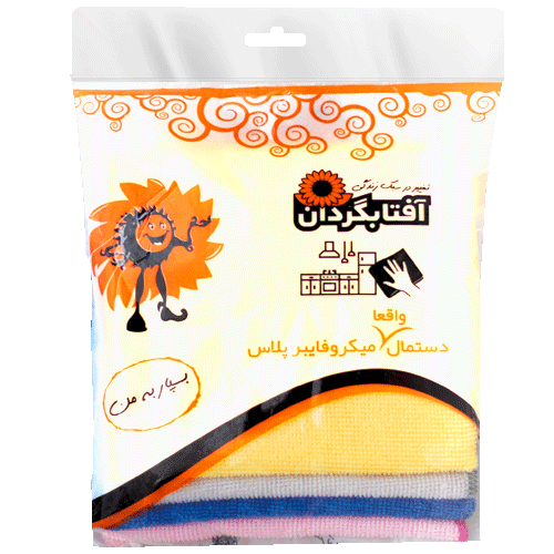 آفتابگردان دستمال میکروفایبر سلفونی 4 عددی