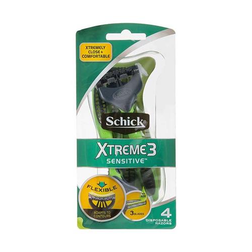 شیک خودتراش 3 لبه حساس آقایان 4 عددی