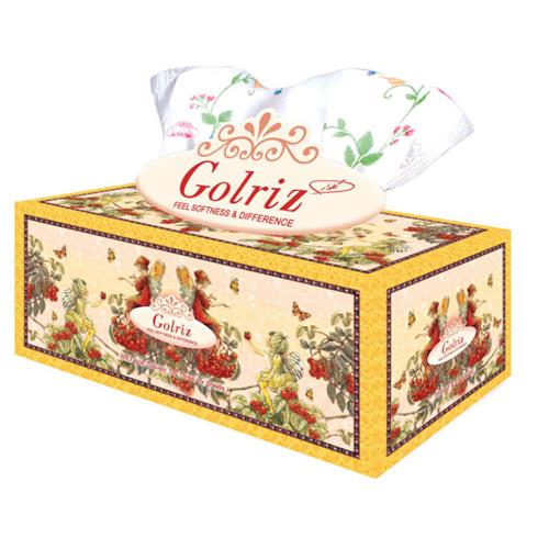 دستمال طرح فرشته 100 برگ سه لایه گلریز 