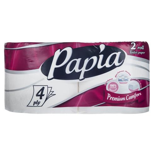 دستمال 4 لایه دو رول پاپیا 