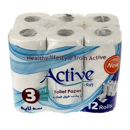 دستمال دلسی سه لایه 12 رول اکتیو 