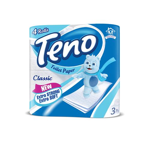 دستمال دلسی 3لایه 8رول مدل کلاسیک  تنو