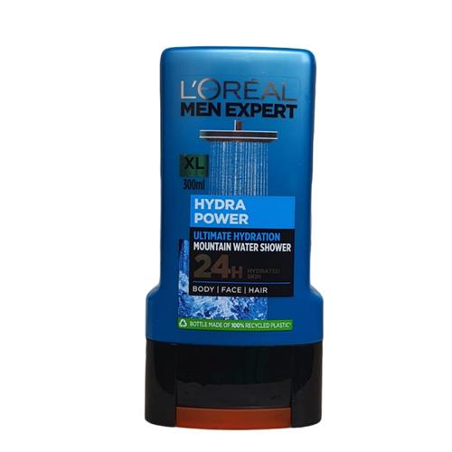 شامپو سر و بدن و صورت اورآل مدل hydra power با حجم 300 میلی لیتر