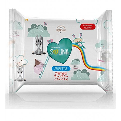 دستمال مرطوب کودک سون کوئین مدل Premium Quality بسته 27 عددی