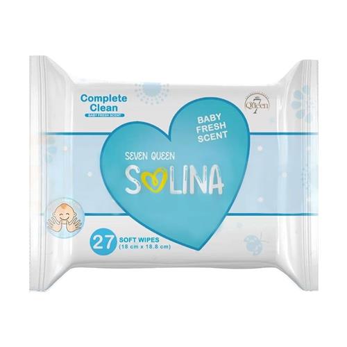 دستمال مرطوب کودک سون کوئین مدل Baby Fresh بسته 27 عددی