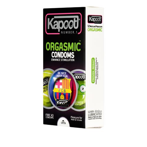 کاندوم خاردار و تاخیری کاپوت مدل Orgasmic بسته 12 عددی