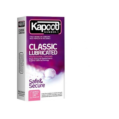 کاندوم  مدل Classic Lubricated کاپوت بسته 12 عددی