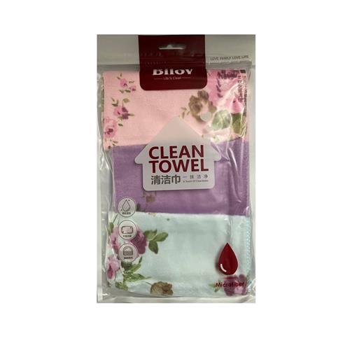 دستمال آشپزخانه طرح گل 3 عددی بی لاو