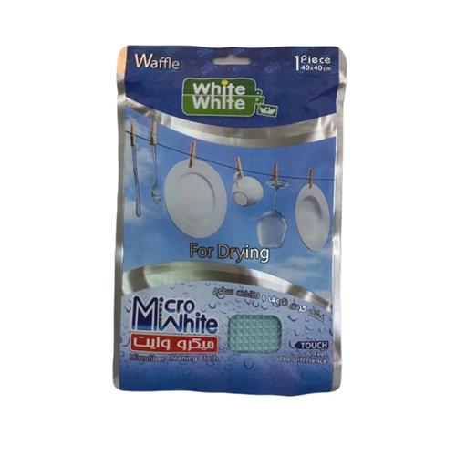 دستمال میکروفایبر خشک کردن ظروف و سطوح وایت اند وایت