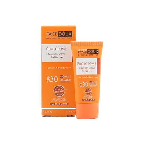 کرم ضد آفتاب رنگی فیس دوکس مدل Photosome با SPF30 حجم 40 میل