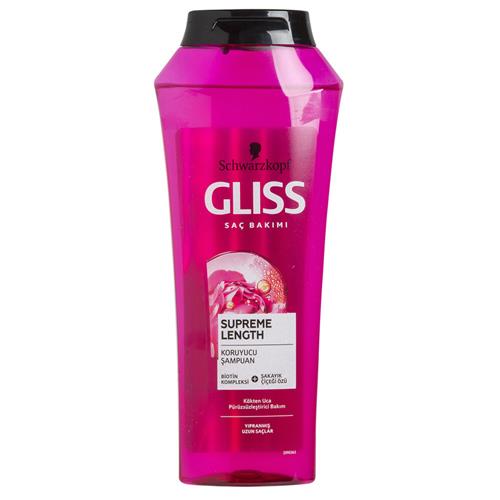 شامپو  موهای بلند و آسیب دیده گلیس مدل long & sublime حجم 370 میل